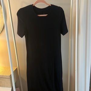 Black midi dress